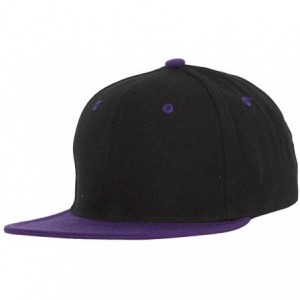 Baseball Caps Vintage Snapback Cap Hat - Black/Purple - CS116MYW89L $8.70