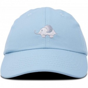 Baseball Caps Cute Elephant Hat Cotton Baseball Cap - Light Blue - CZ18LHQWE0Y $11.42