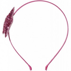 Headbands "Starlet" Glitter Puffy Star Headband - Pink - CI12CDJR61D $9.91