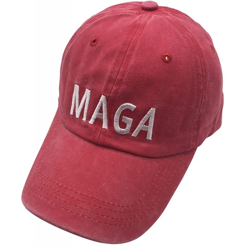 Baseball Caps Unisex Make America Great Again Hat- USA MAGA Cap Adjustable Baseball Hats - 002 Maga Red - CH18RT82KN0 $11.05