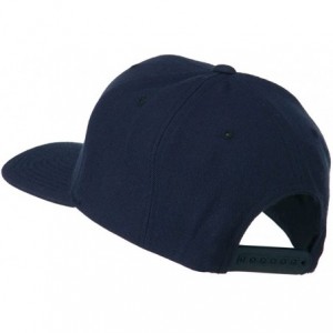 Baseball Caps Large Old English C Embroidered Flat Bill Cap - Navy - CH11MJ3MSUD $26.03