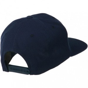 Baseball Caps Large Old English C Embroidered Flat Bill Cap - Navy - CH11MJ3MSUD $26.03