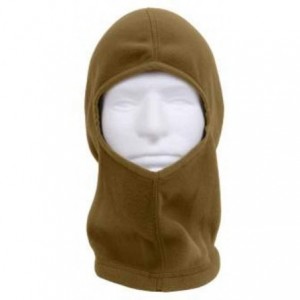 Balaclavas Micro Fleece Low Profile Adjustable Baseball Caps Beanie Balaclava Neck Gaiters - Balaclava Coyote Brown - CI1953G...