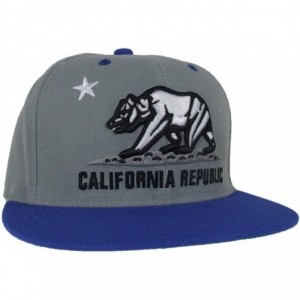 Baseball Caps California Snapbacks - Grey / Royal - CA119Z3MHSN $15.77