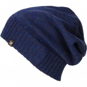 Skullies & Beanies 100% Wool Classic Knit Beanie Hat Cap for Women & Men - Midnight - C612OI1XRJ4 $26.96