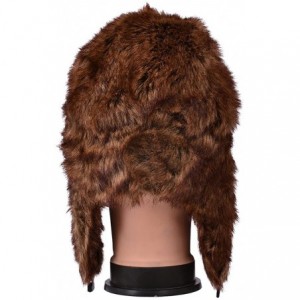 Bomber Hats Earflap Hat Winter Faux Fur Trapper Ski Hats Womens Girls Mens Multi Styles - Faux Fur - Red Brown - CE11O89L4V5 ...