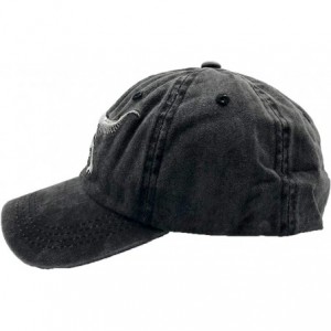 Baseball Caps Men's Dinosaur Hat Embroidered T-Rex Skeleton Baseball Cap - Dino - Black - CT1952KQ88O $13.08