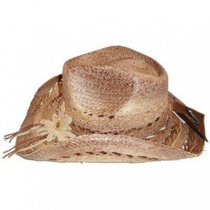Cowboy Hats Women's Mallorie Drifter - Brown Tea Stained - CW12BDK7T33 $87.19