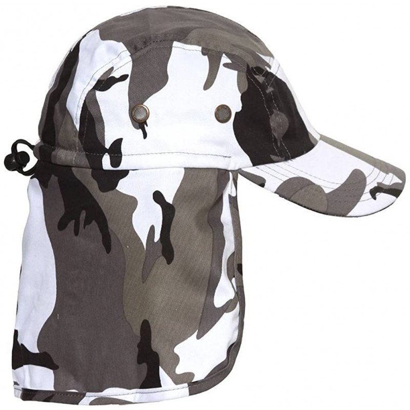 Sun Hats Outdoors Sun Protecting Flap Hat - Safari Camo - CE11EMJOI7X $10.26