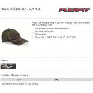 Baseball Caps Cotton Camouflage Cap (6977CA) - Green Camouflage - CU116FP9CJ1 $12.50