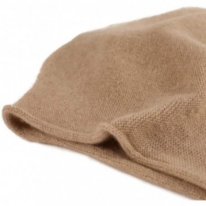 Skullies & Beanies Women's 100% Pure Cashmere Beanie Hat-Women Gift Beanie Skull Ski Hats - Beige - C218ZA8M94C $26.03