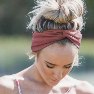 Headbands Turban Headbands for Women Twisted Boho Headwrap Yoga Workout Sport Thick Head Bands(4 pack) - C-4 pcs - CK18U98MDN...