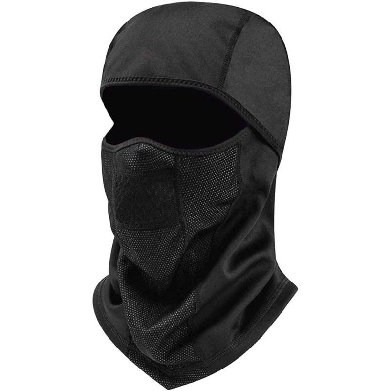 Balaclavas Winter Windproof Waterproof Face Mask Balaclava Ski Mask Cold Weather Gear - Style-2 Black - CW18IH37929 $17.24