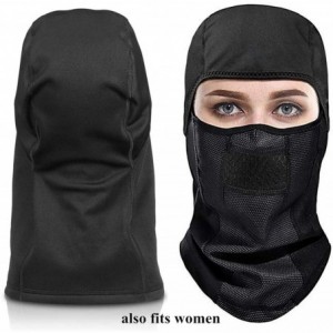 Balaclavas Winter Windproof Waterproof Face Mask Balaclava Ski Mask Cold Weather Gear - Style-2 Black - CW18IH37929 $17.24