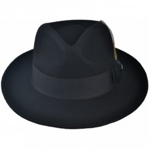 Fedoras C-Crown Fedora-Crushable - Black - CF1147GNB7J $36.03