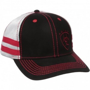 Baseball Caps Men's Black Red Soft Mesh - Black/Red - CC12JN12T61 $55.27