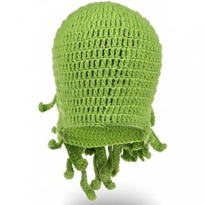 Skullies & Beanies Beard Hat Beanie Hat Knit Hat Winter Warm Octopus Hat Windproof Funny for Men & Women - Green - CC124RJEBI...