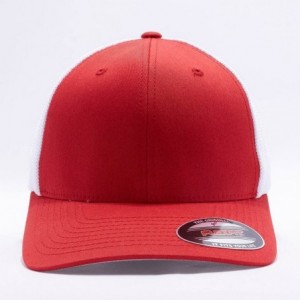 Baseball Caps 6-Panel Trucker Cap (6511) - Red/White - CQ12CLUJTN7 $12.12