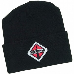 Skullies & Beanies International Trucks Black Mens Winter Beanie Cap - CM18LNIASNH $18.77