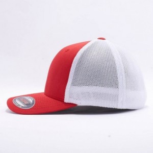 Baseball Caps 6-Panel Trucker Cap (6511) - Red/White - CQ12CLUJTN7 $12.12