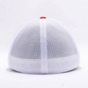 Baseball Caps 6-Panel Trucker Cap (6511) - Red/White - CQ12CLUJTN7 $12.12