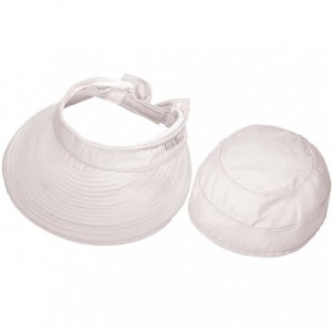 Sun Hats Baseball Caps Woman Bowknot Summer Dual Purpose Hats - White - CP11ZYCBHI5 $14.01