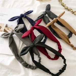 Cold Weather Headbands Headband Fashion Running Athletic Knotted - 6Pcs Solid Colors Headbands - C518ZTK0UOX $15.01