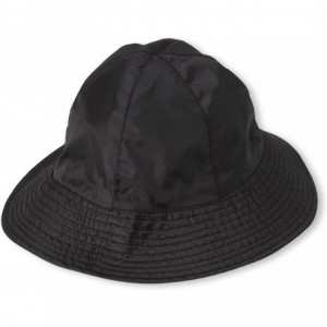 Bucket Hats Rain Hat 2-in-1 Reversible Cloche Rain Bucket Hats Packable - Black-style a - CD18K20TIOI $10.43