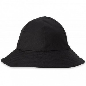 Bucket Hats Rain Hat 2-in-1 Reversible Cloche Rain Bucket Hats Packable - Black-style a - CD18K20TIOI $10.43