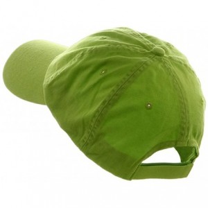 Baseball Caps Low Profile Dyed Cotton Twill Cap - Apple Green - CY112GBSNPR $11.35