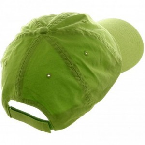 Baseball Caps Low Profile Dyed Cotton Twill Cap - Apple Green - CY112GBSNPR $11.35