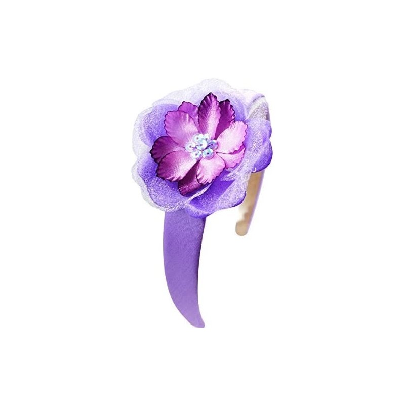 Headbands Sophie Girls Silk Flower Arch Headband - Purple - C71159OVTYZ $7.50