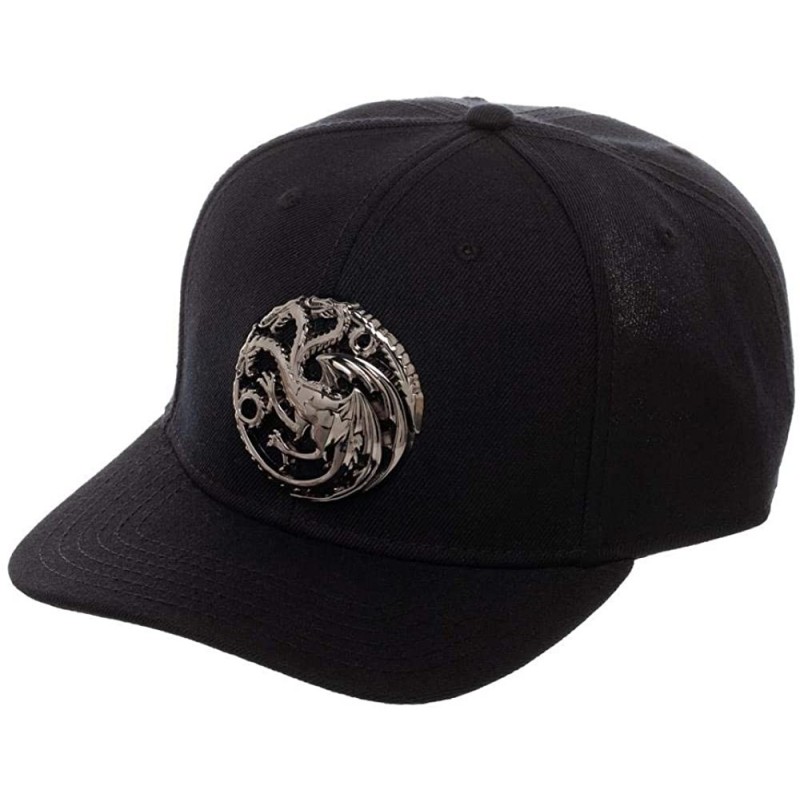 Baseball Caps Game Of Thrones House Targaryen 3D Logo Snapback Hat - CU18IA4OQ3D $18.55