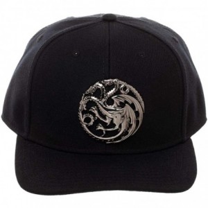 Baseball Caps Game Of Thrones House Targaryen 3D Logo Snapback Hat - CU18IA4OQ3D $18.55