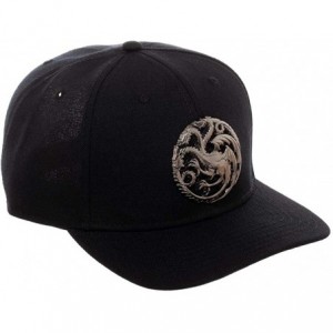 Baseball Caps Game Of Thrones House Targaryen 3D Logo Snapback Hat - CU18IA4OQ3D $18.55