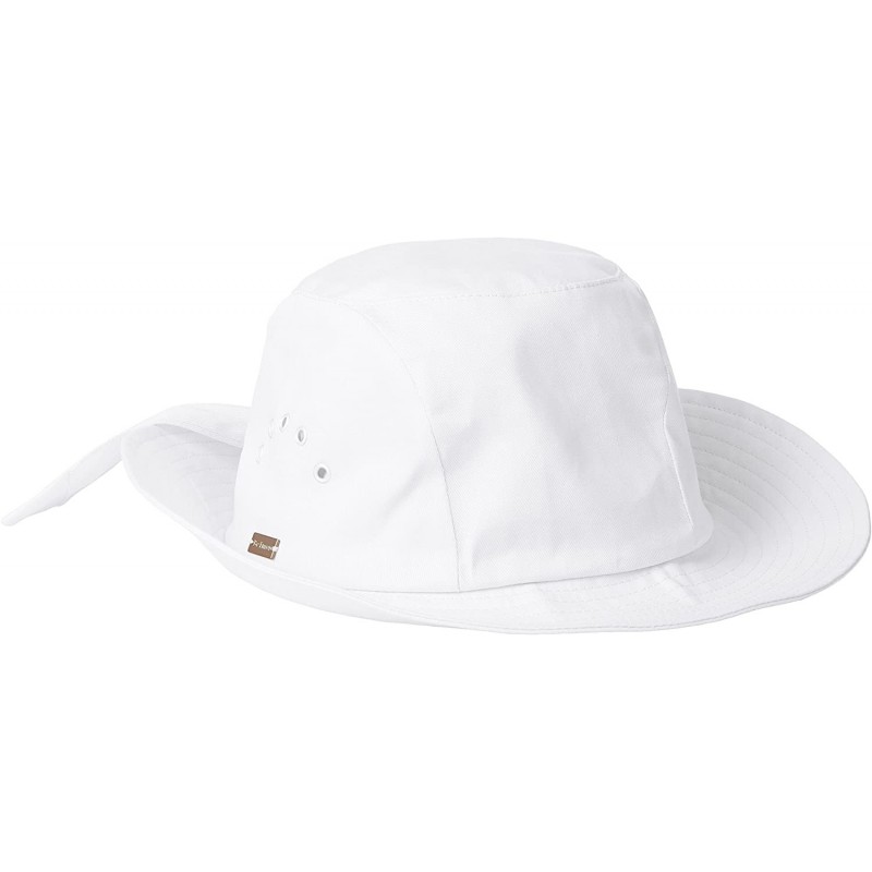 Bucket Hats Women's Knotted Cloche Hat - White - CL115QFR88N $63.18