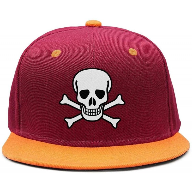 Baseball Caps Skull and Crossbone Pirate Flag Women Men Plain Caps Cool Hat - Skull and Crossbones-2 - C818HTAIKYY $15.43