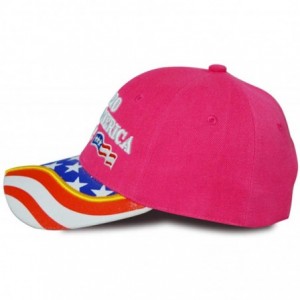 Baseball Caps America Camouflage Baseball Embroidery Snapback - Pink - CZ1966O4TNC $18.65