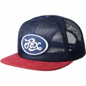 Baseball Caps Men's Badge Snapback Hat - Navy/Red - CP18RS36WCY $28.40