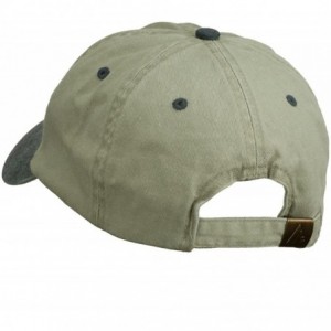 Baseball Caps US Route 66 Embroidered Pigment Dyed Washed Cap - Beige Navy - CP18GHH5SZ8 $24.62