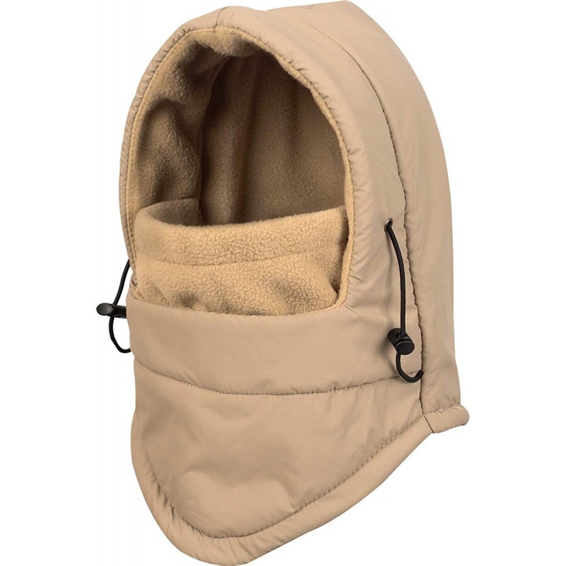 Balaclavas Winter Warmer Wind Resistant Mask Face Hood Haevy Balaclava Unisex - 02_beige - CU18KR6W9M7 $9.61