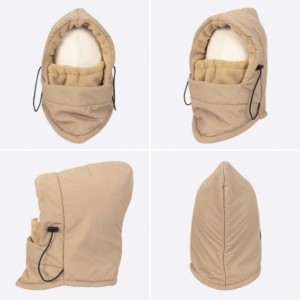 Balaclavas Winter Warmer Wind Resistant Mask Face Hood Haevy Balaclava Unisex - 02_beige - CU18KR6W9M7 $9.61