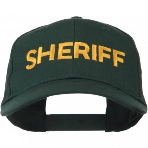 Baseball Caps Sheriff Embroidered Low Profile Cap - Dark Green - CL11MJ43VXZ $42.58