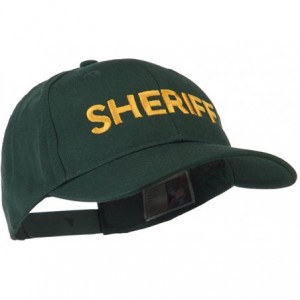 Baseball Caps Sheriff Embroidered Low Profile Cap - Dark Green - CL11MJ43VXZ $27.45