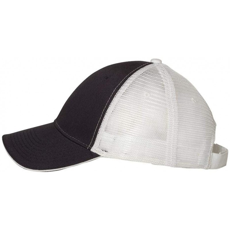 Baseball Caps Sandwich Trucker Cap - Navy/White - CW11J95LC1Z $9.13