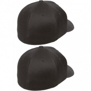 Baseball Caps Ultrafibre & Airmesh Fitted Cap- 2pack (2-black Caps) - Large/X-Large - C812EUFC8DJ $28.20