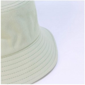 Bucket Hats Bulldog Embroidery Hat Bucket Hat Fisherman Hat Summer Cap Beach Hat Summer Hat - Light Khaki - C818WDZC65U $20.01