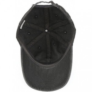 Baseball Caps Low Profile Washed Brushed Twill Cotton Adjustable Baseball Cap Dad Hat - Dark Grey - C7186A4ADUX $11.75