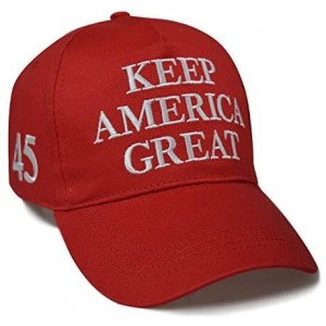 Baseball Caps Donald Trump 2020 Keep America Great Cap Adjustable Baseball Hat with USA Flag - Breathable Eyelets - CL196OIZO...