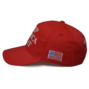 Baseball Caps Donald Trump 2020 Keep America Great Cap Adjustable Baseball Hat with USA Flag - Breathable Eyelets - CL196OIZO...